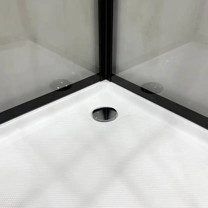 Duschkabin Bathlife Betrakta 70X90 Rund Klarglas