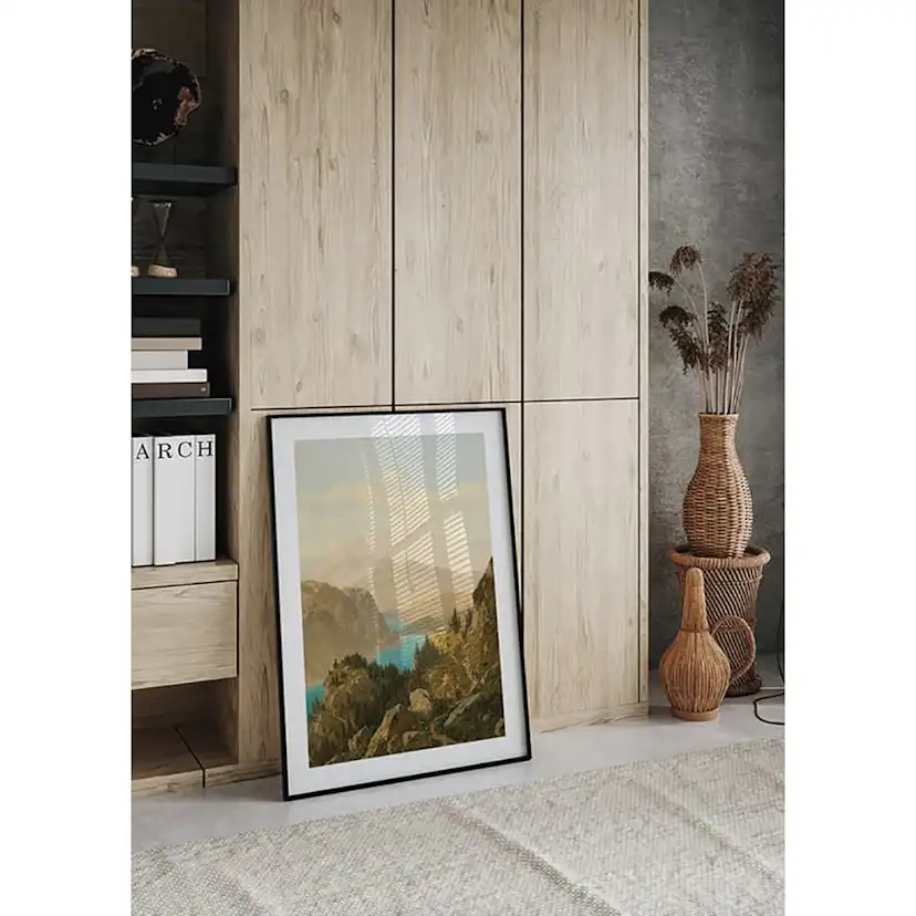 Poster Gallerix View Of The Königssee And The Untersberg By Josef von Schlögl