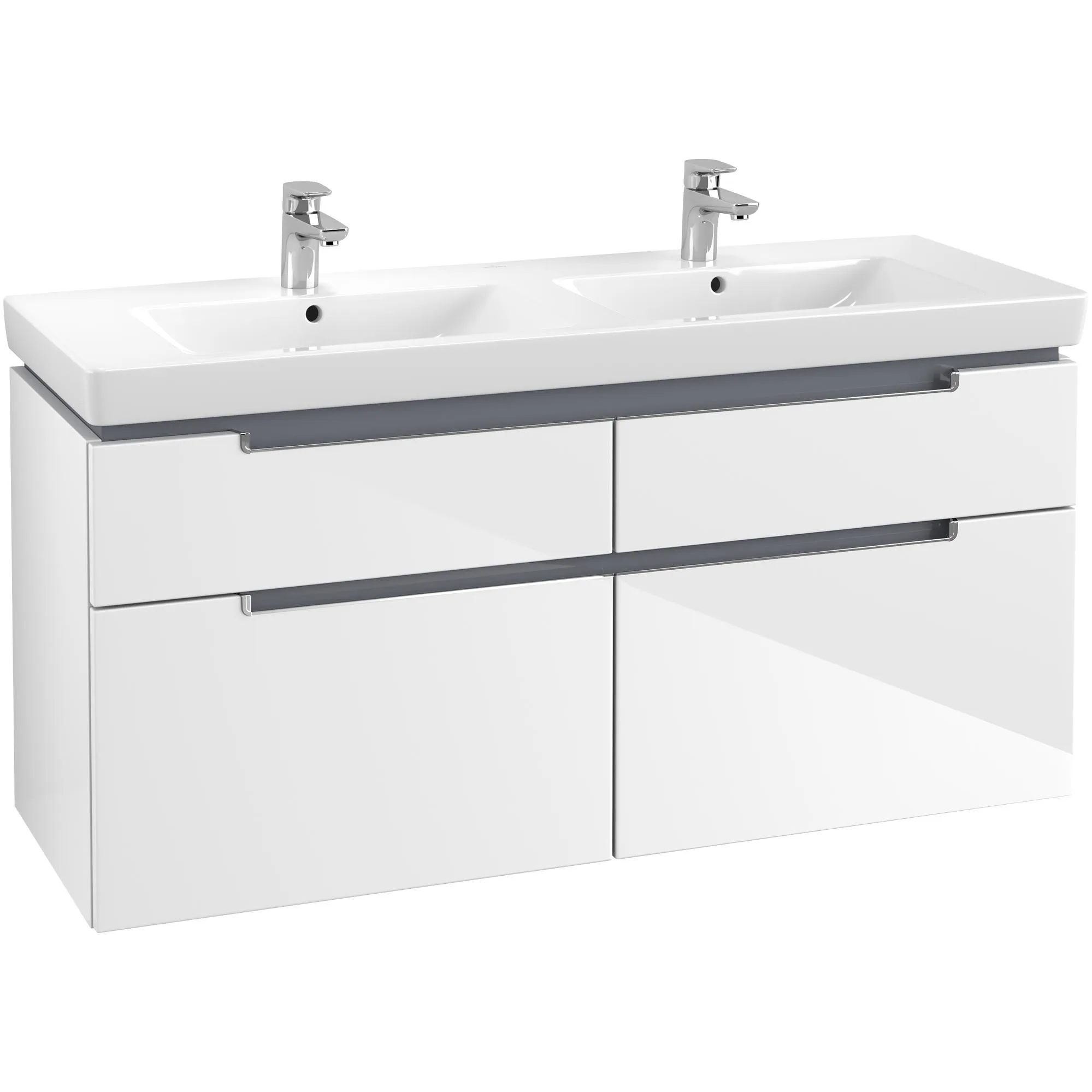 Tvättställsskåp Villeroy & Boch Subway 2.0 för Dubbla Tvättställ
