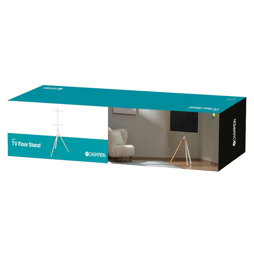 Golvstående Champion TV-fäste Träben