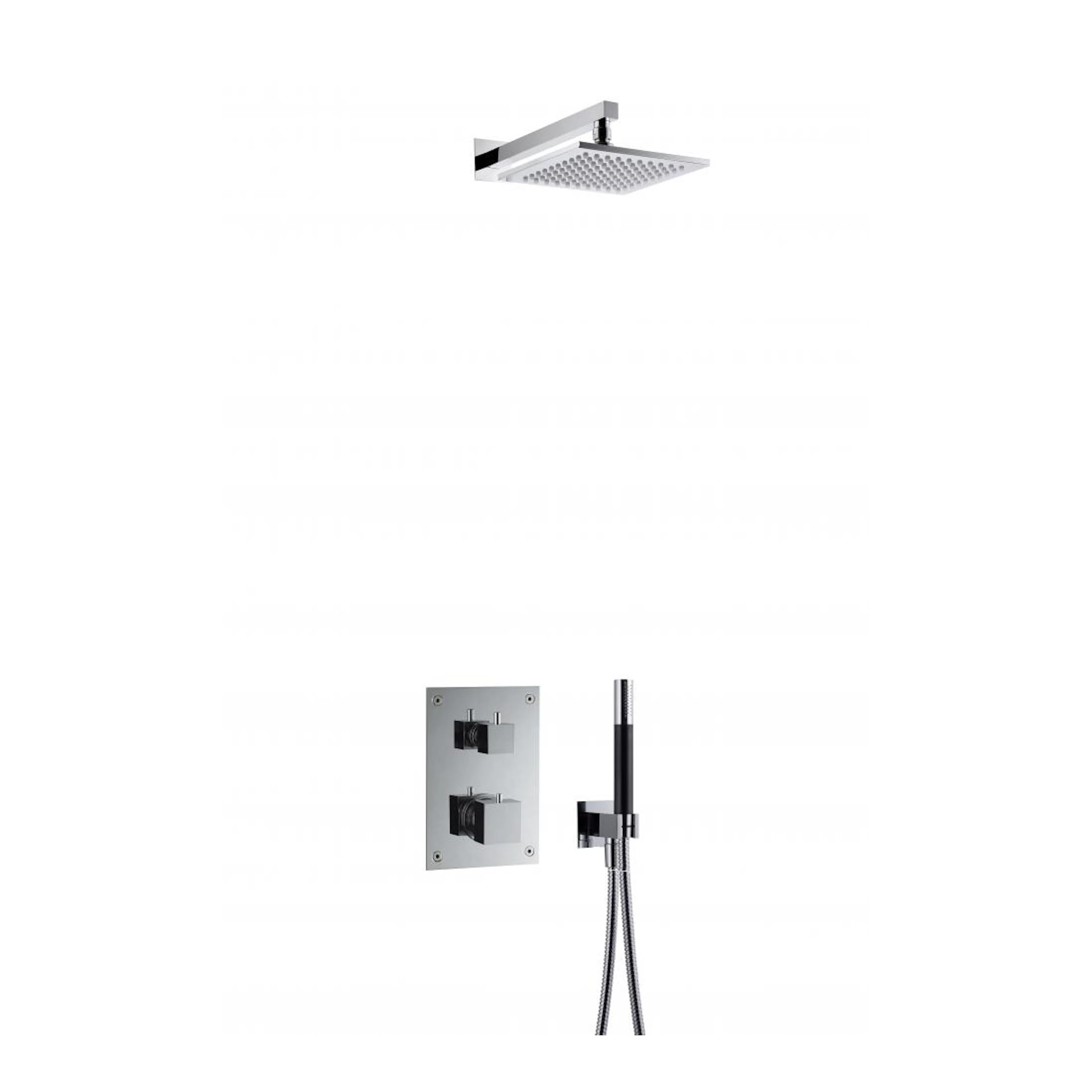 Takduschset Tapwell BOX8268 Square Classic Edition 2 för Inbyggnad