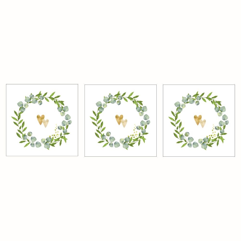 Servett Paperproducts Design Two Hearts 33x33 cm 3 st 20-pack