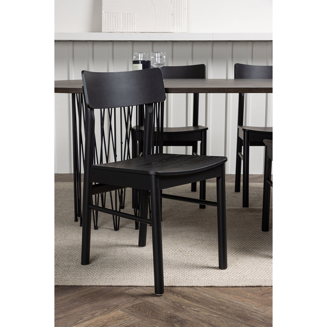 Matgrupp Venture Home Stone oval med 4st Montros Matstolar