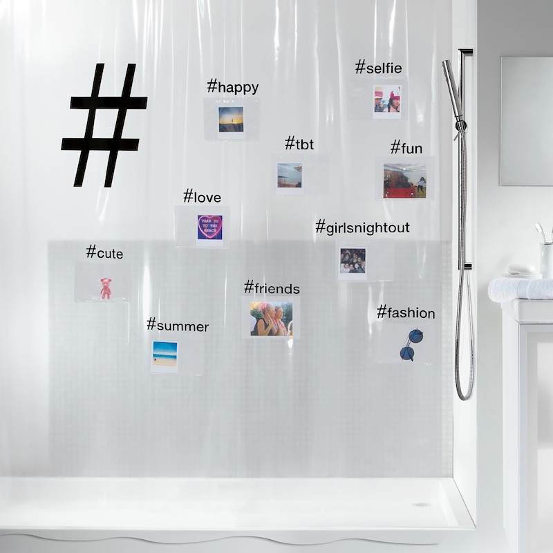 Duschdraperi Spirella Hashtag