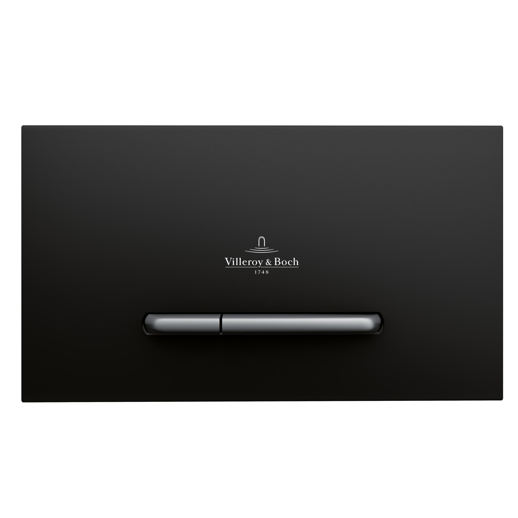 Spolknapp Villeroy & Boch ViConnect installationssystemen 92 Mattsvart