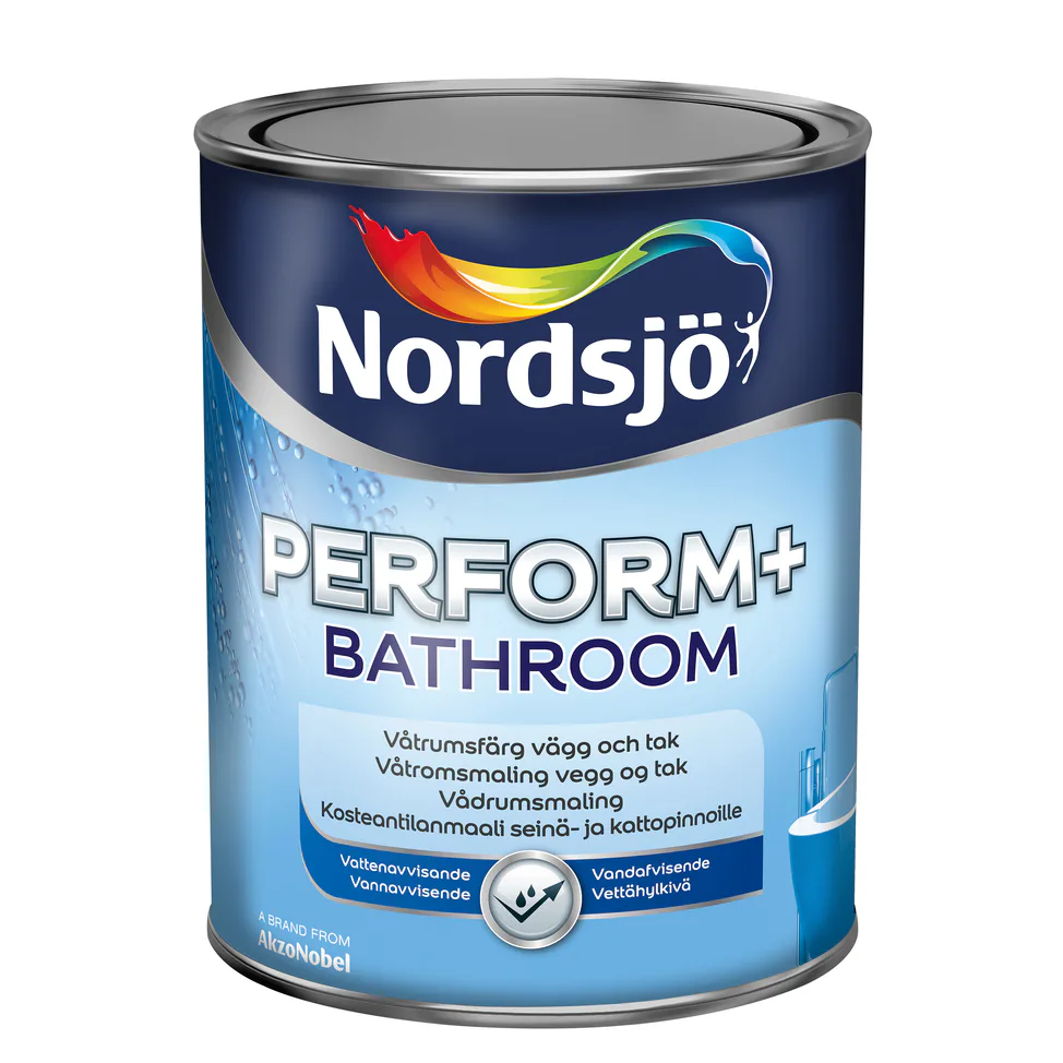 Våtrumsfärg Nordsjö Perform+ Bathroom Vit