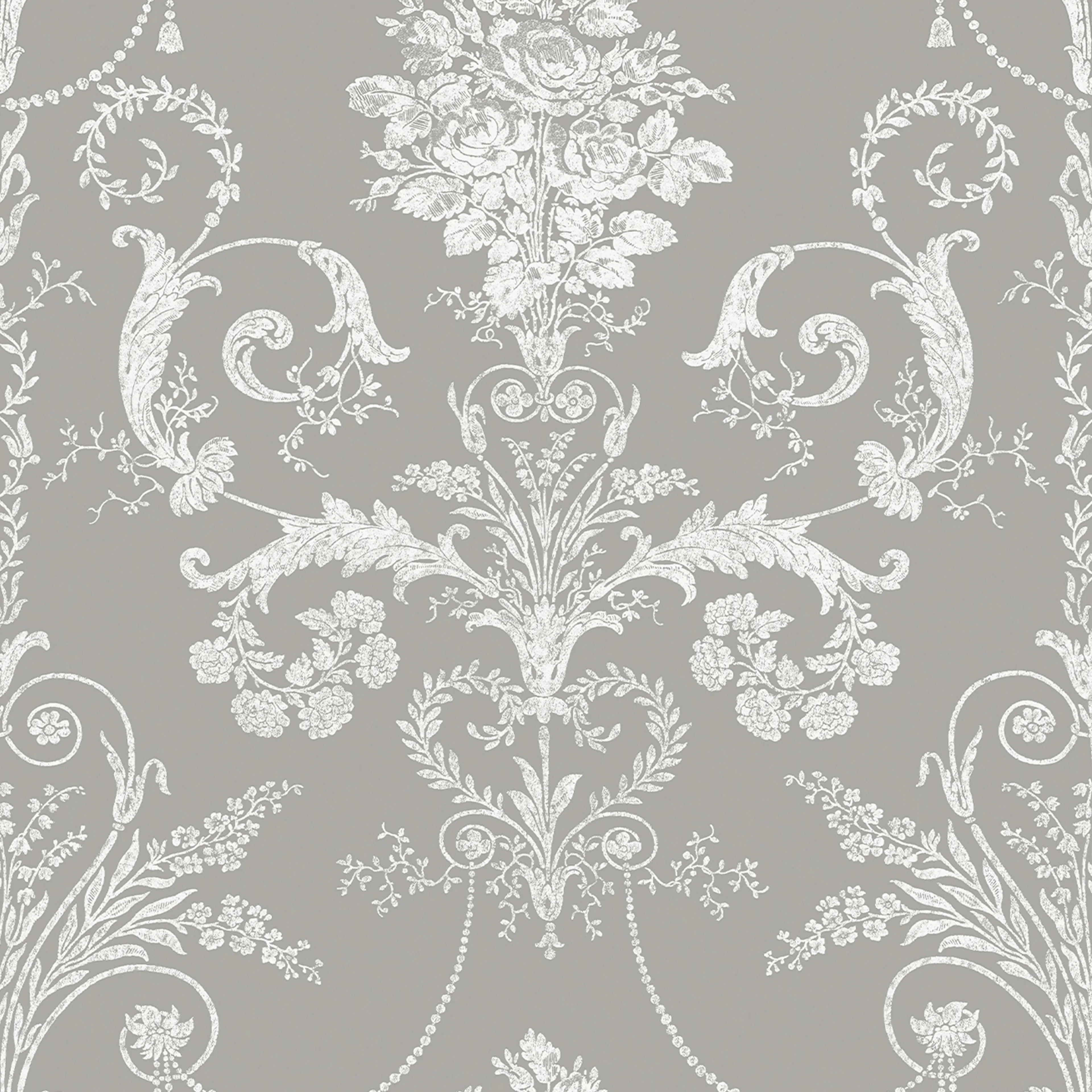 Tapet Laura Ashley Josette Steel 113383 EasyUp, Mönstrad