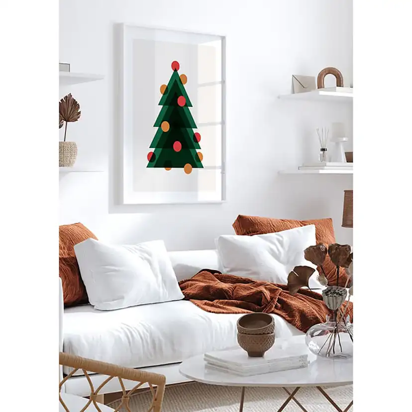 Poster Gallerix Dots Christmas Tree