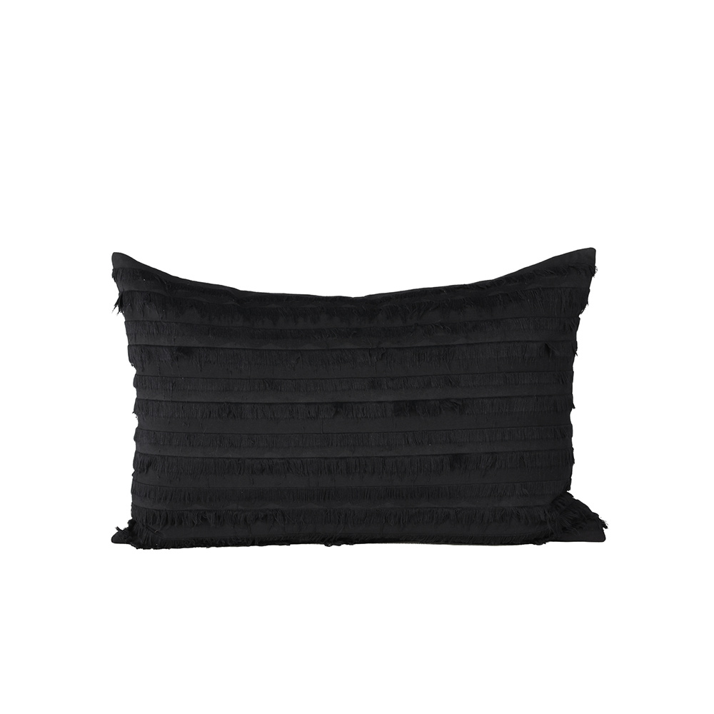 Edith Cushion Cover Cotton - Black Svart