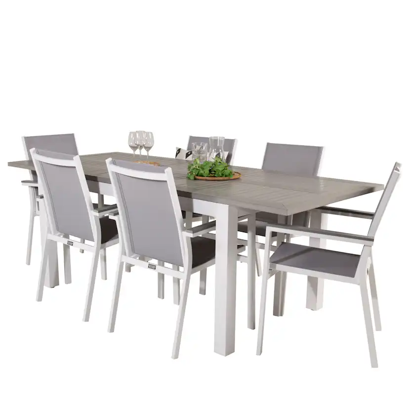 Matgrupp Venture Home Aleyna 152/210 med 6 Pincy Stolar