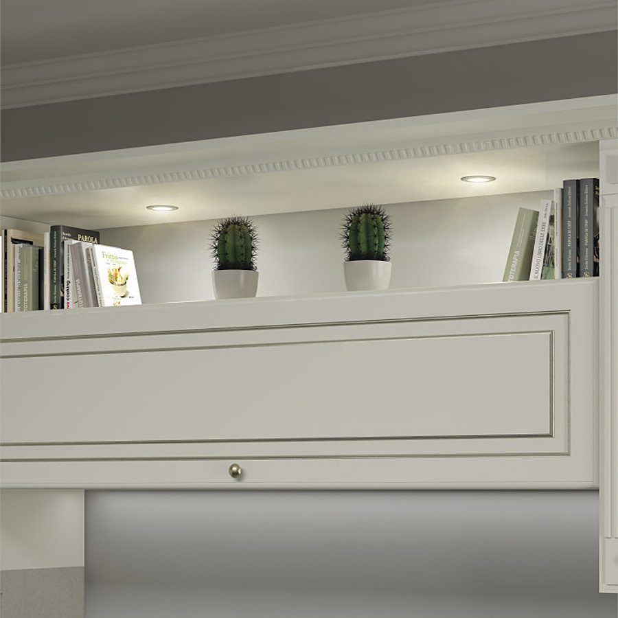 LED-spot Beslag Design Akoya Antik Tenn