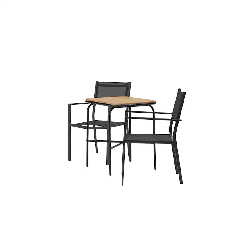 Cafégrupp Venture Home Holmbeck Bord med 2 Copacabana Stolar
