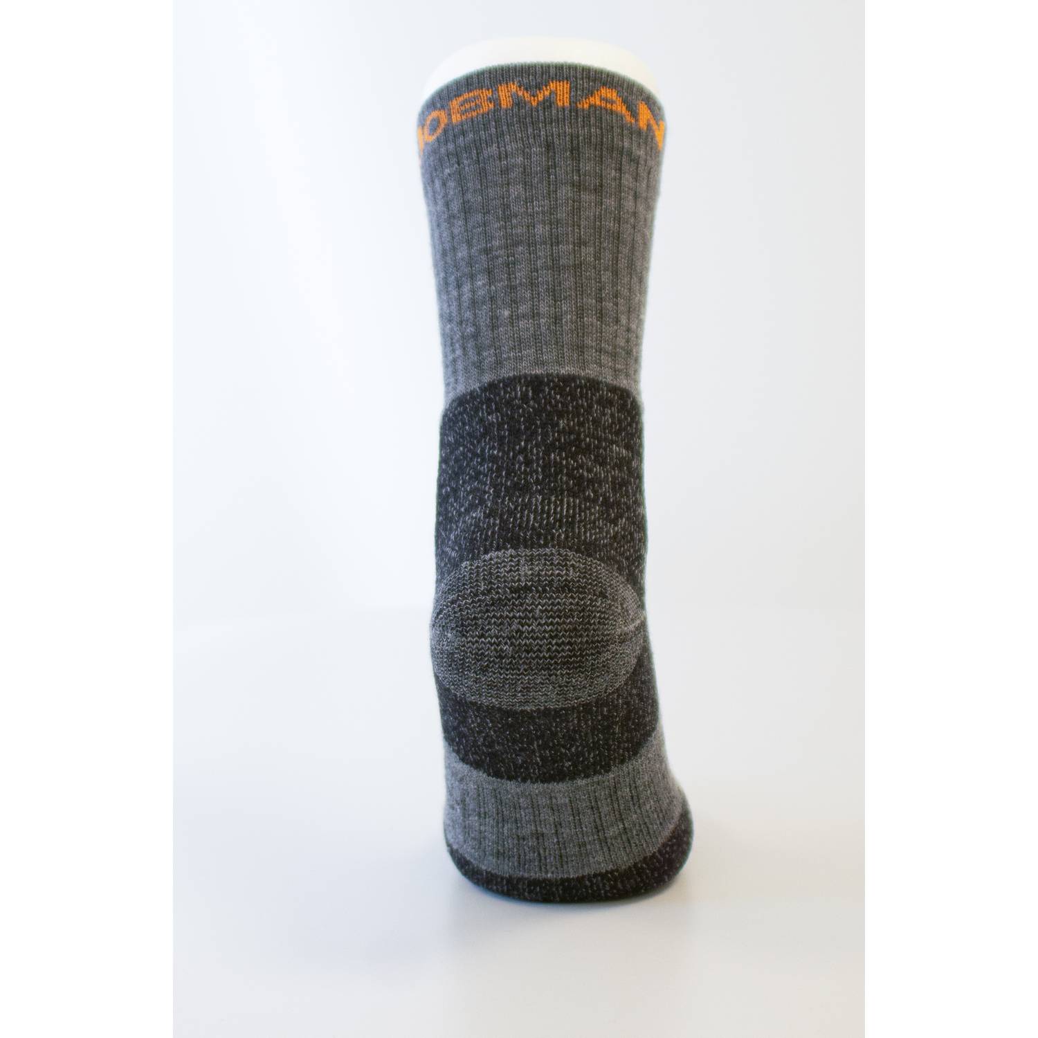 Socka Jobman Merino Tjock Mörkgrån/Svart
