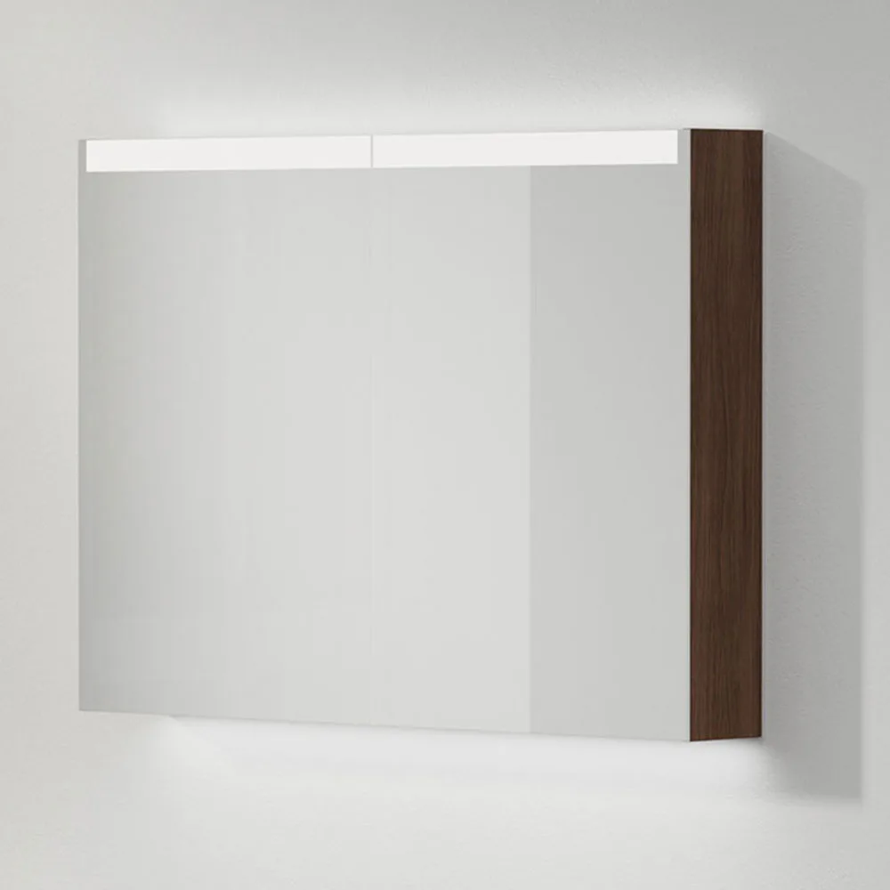 Spegelskåp Stage Plus 100, Dark Oak, 2 Luckor,1000x720x140 Bredd: 1000 mm, Dark Oak, Dubbla luckor
