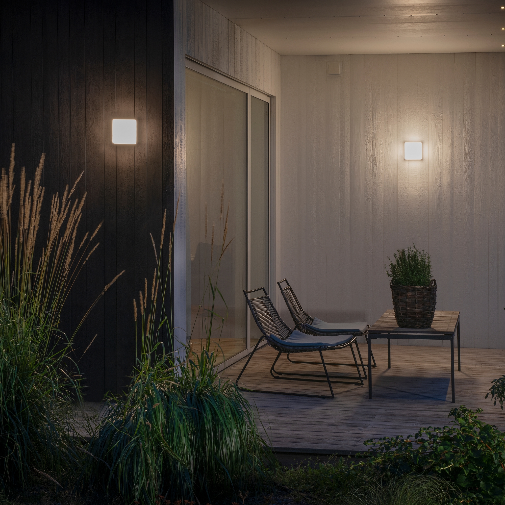 Vägglykta Gnosjö Konstsmide Cesena 10W High Power LED med Skymningsrelä