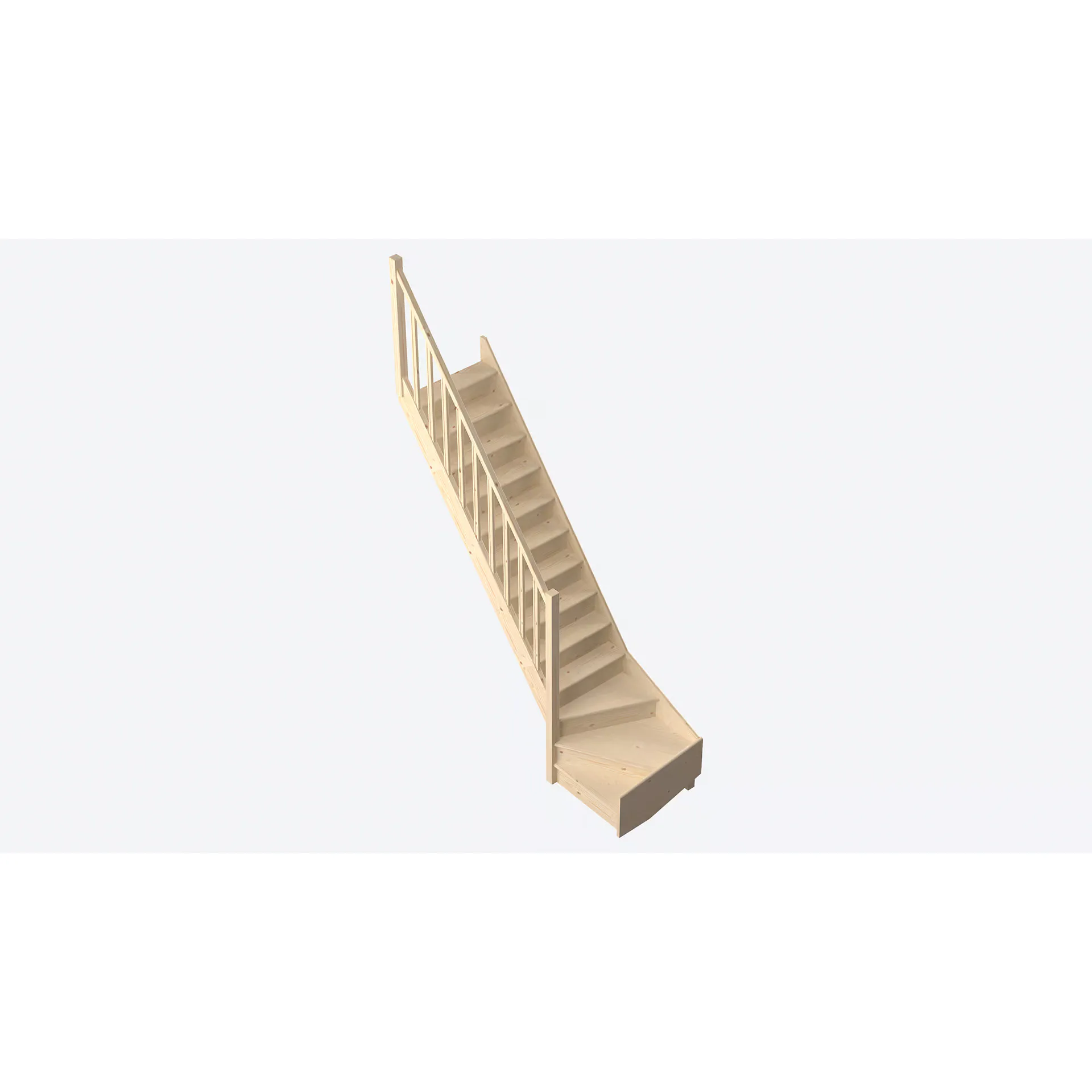 Lofttrappa Byggera Tradi Eco L-form