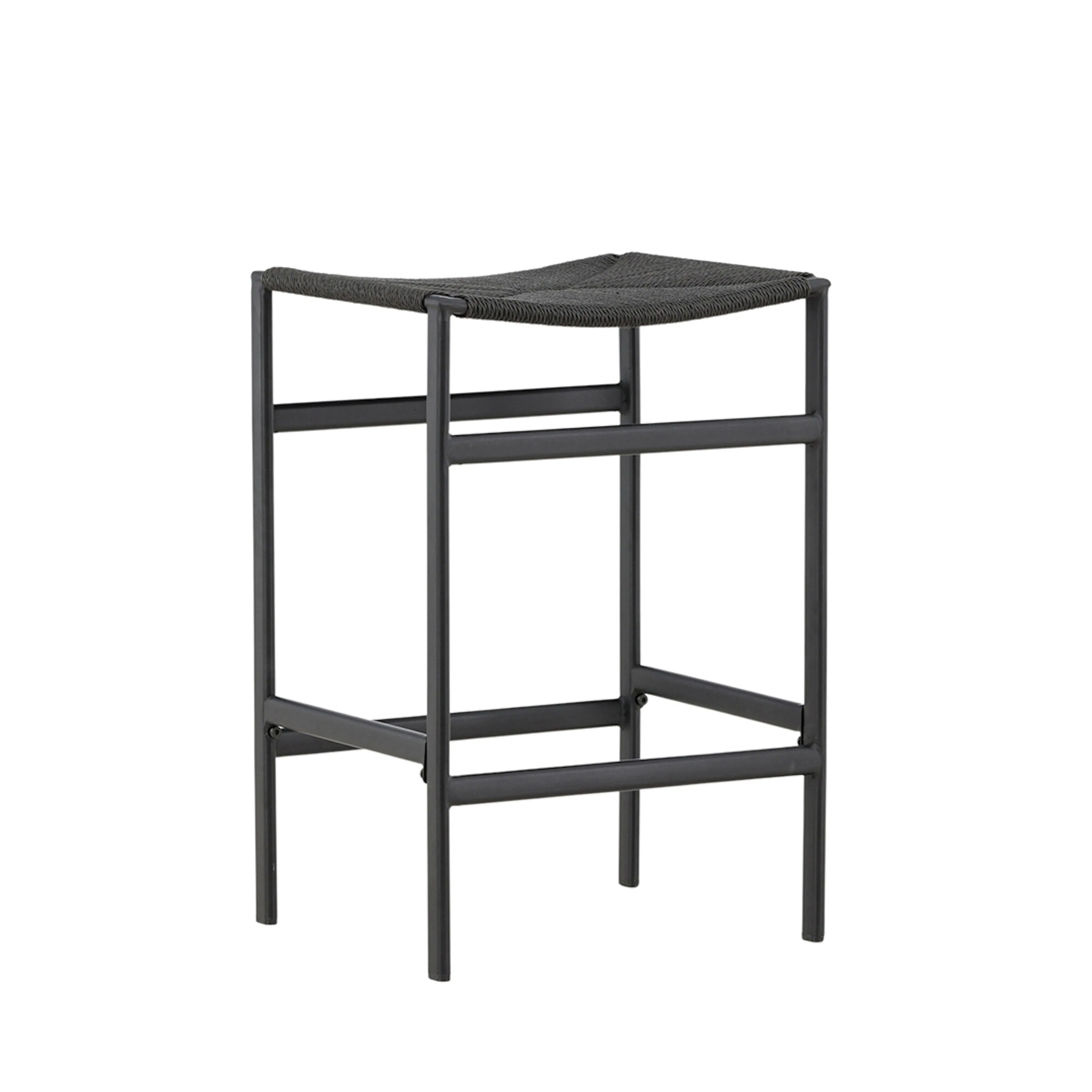 Polly Bar Chair 2-pack - Black / Black Rope Färg: Black