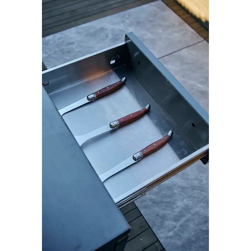 Myoutdoorkitchen - Nordic Line Black - 201SS - Storage modul Svart