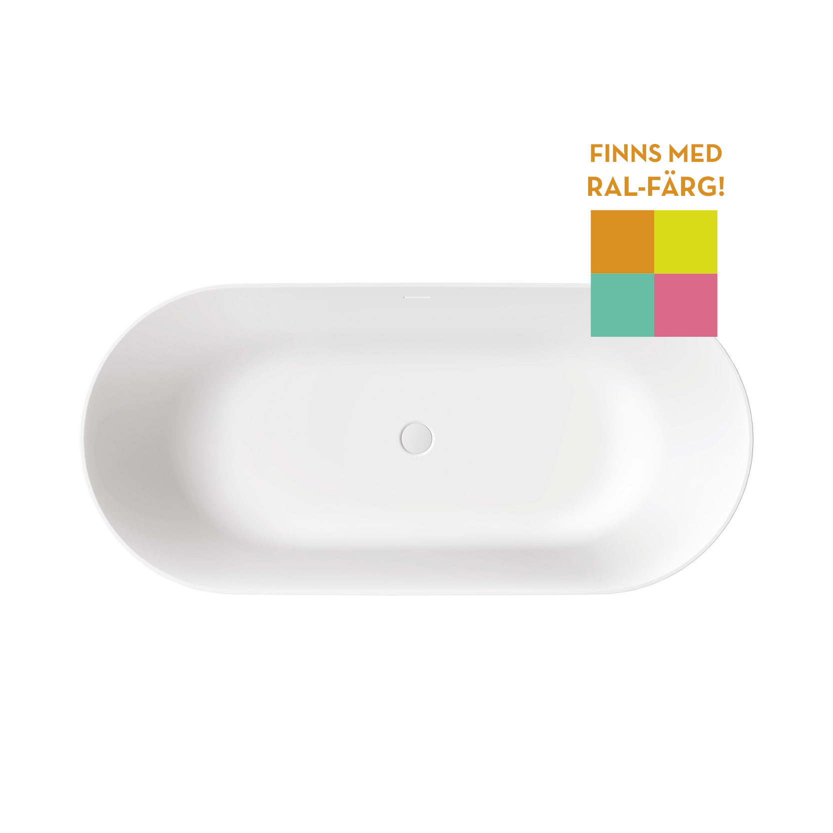 Badkar Swebad Abisko Solid Surface