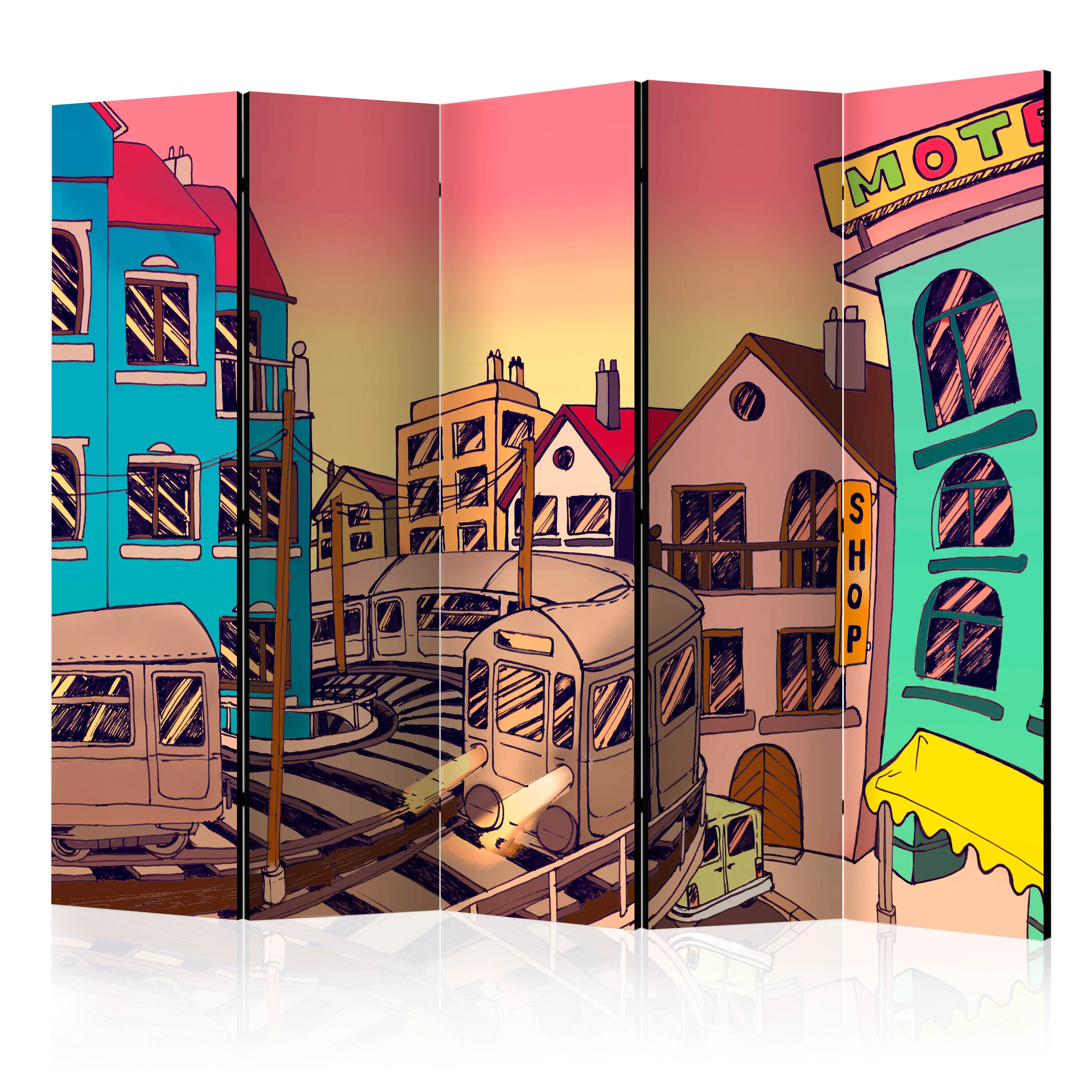Rumsavdelare Arkiio Morning in a City II 225x172 cm
