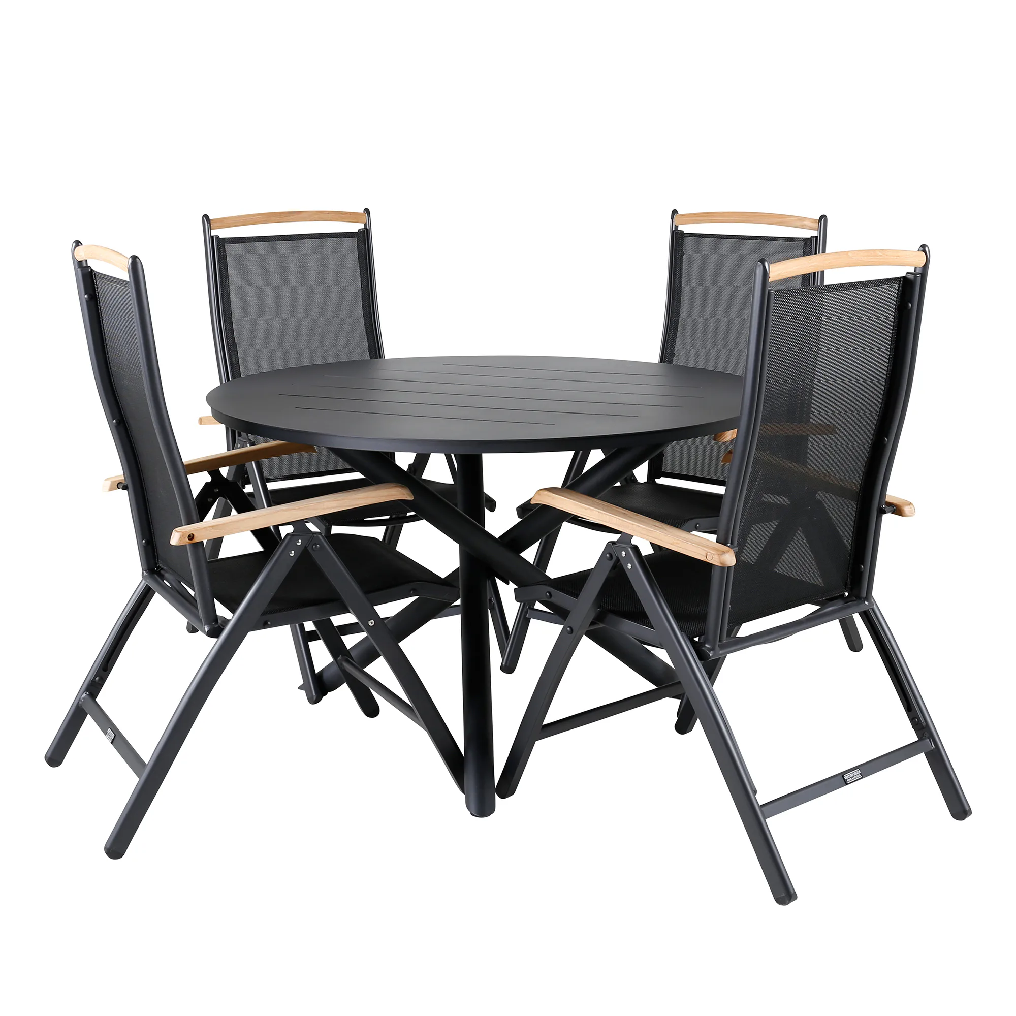 Matgrupp Venture Home Ande med 4 Palle Matstolar
