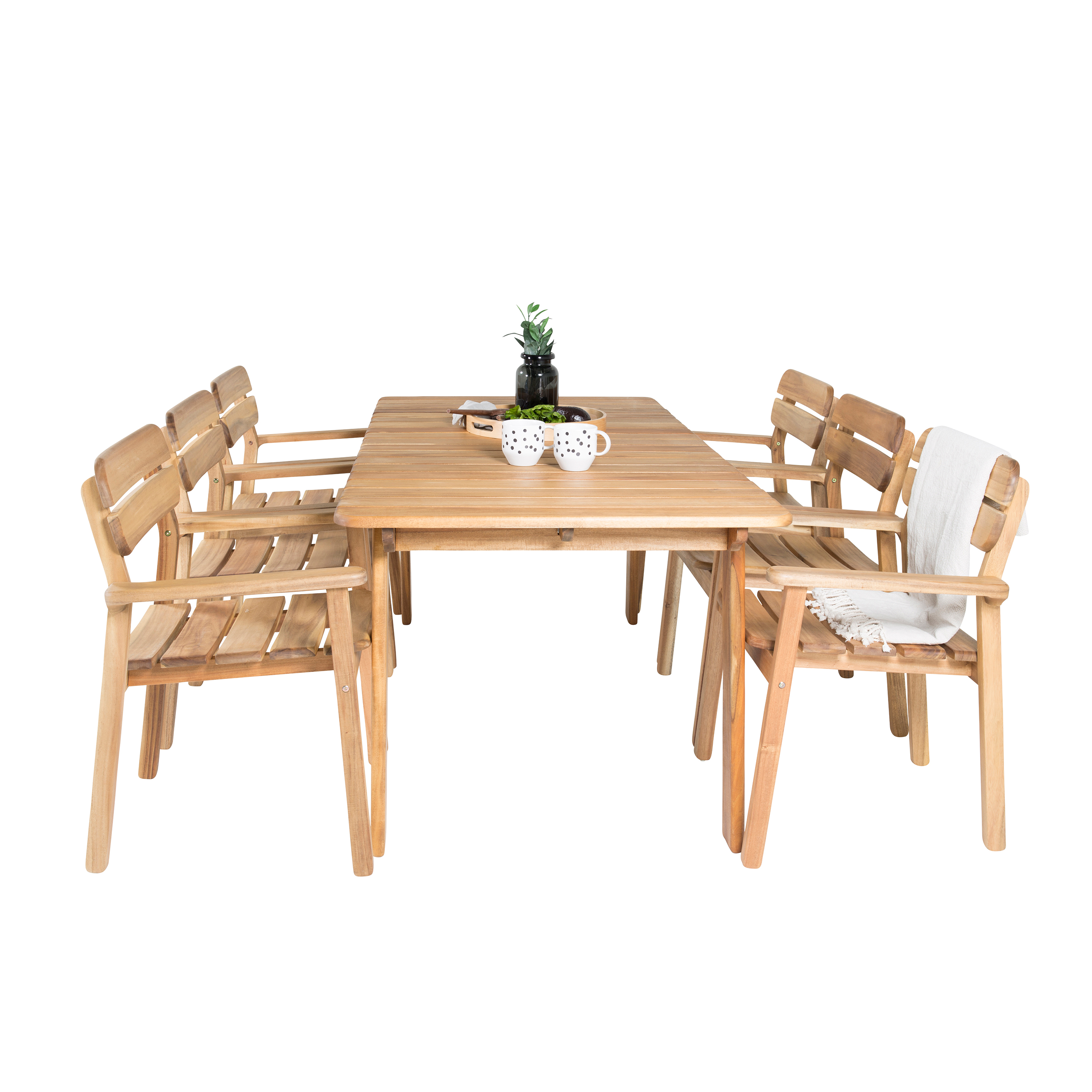 Matgrupp Venture Home Minnie 180 med 6 Moa Matstolar