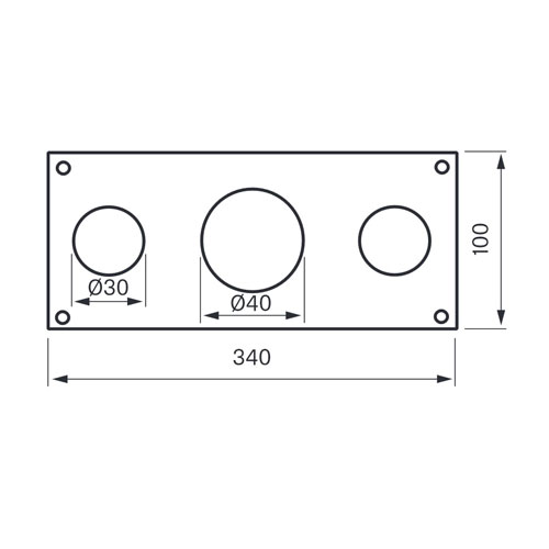 Monteringsplatta Tapwell PLA 040