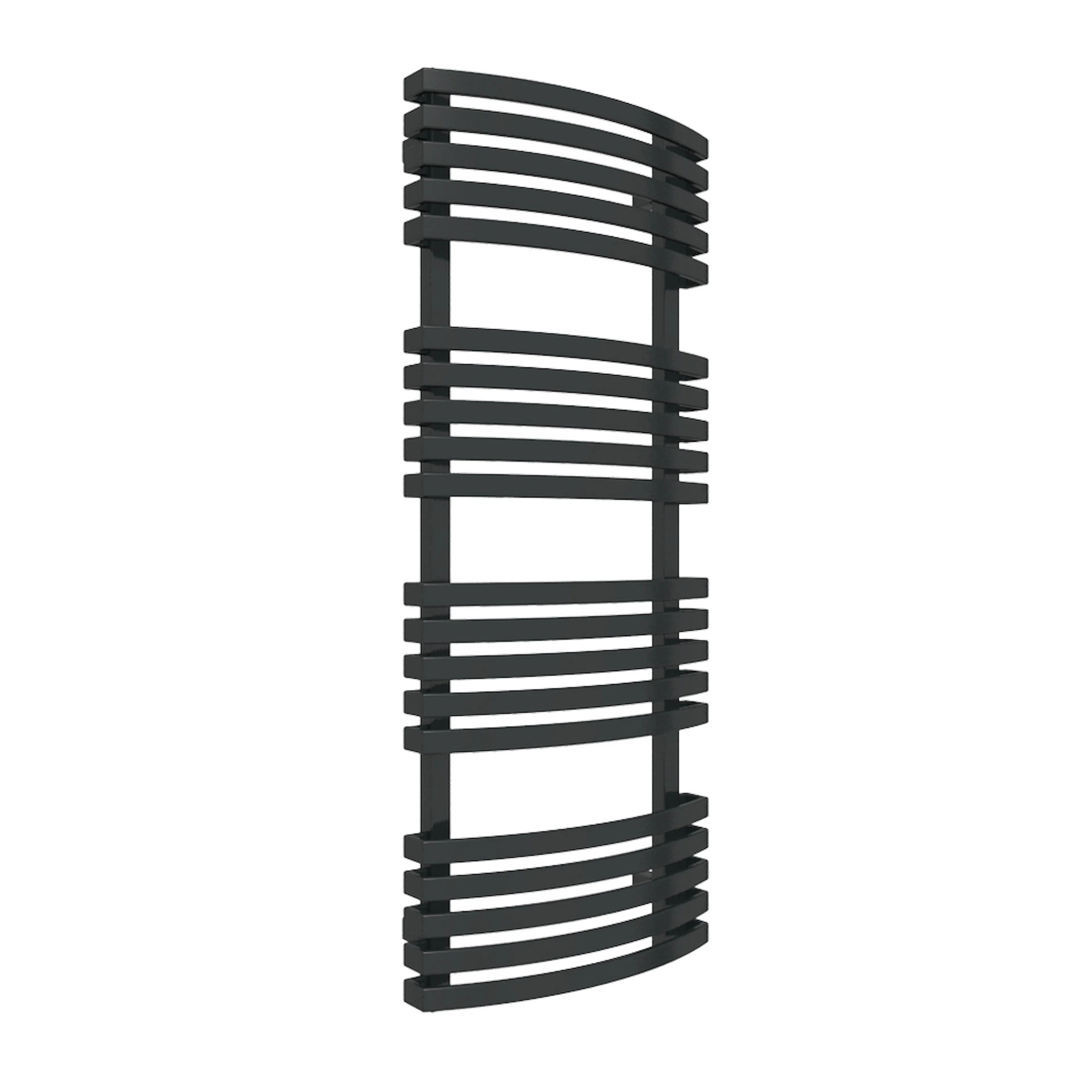 Kioto El 1185X480 Svart Blank Svart, BxH: 480x1185 mm, 600 W