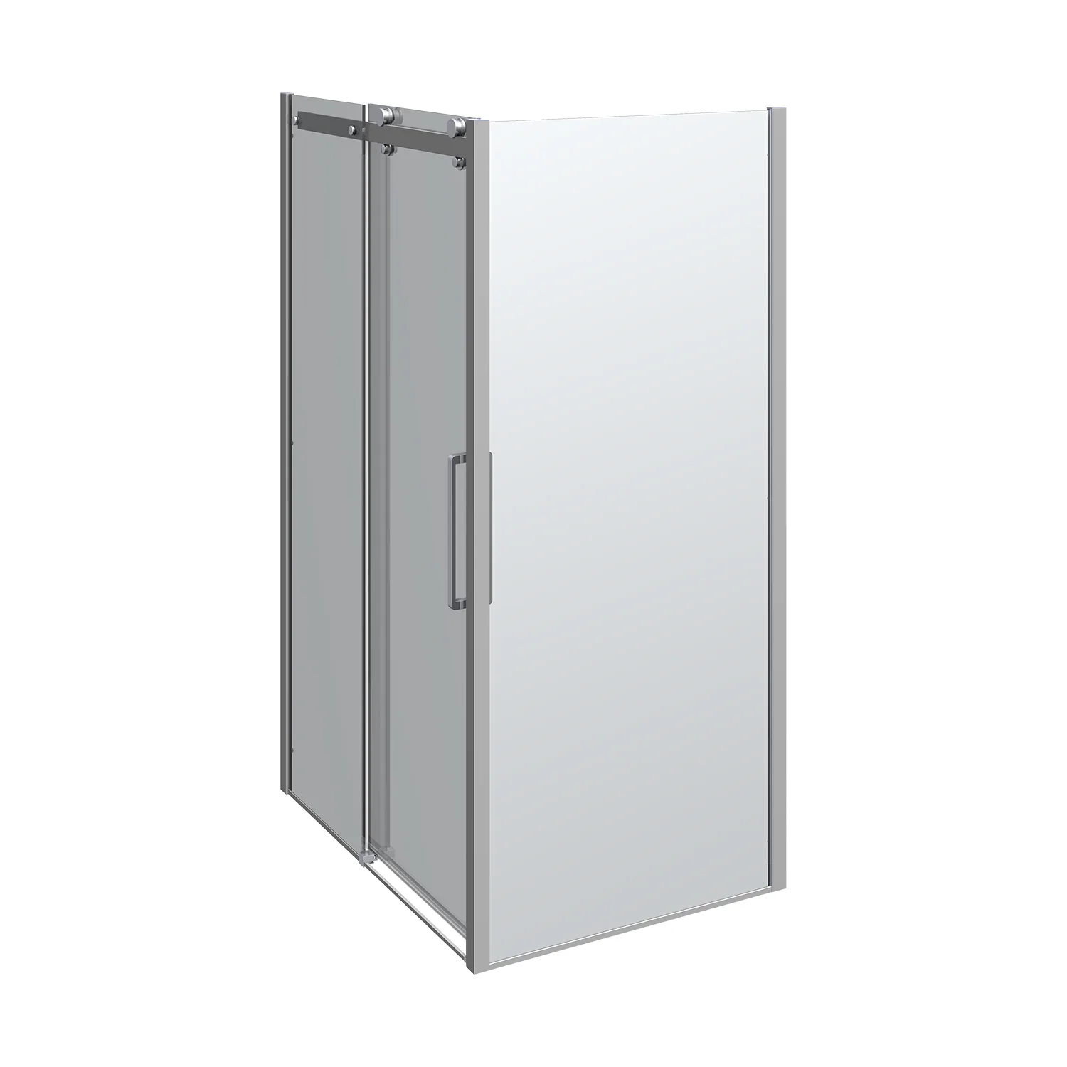 Deluxe skjutdörr med 1 fast vägg, vändbar, 120x90 cm 1200x900 mm