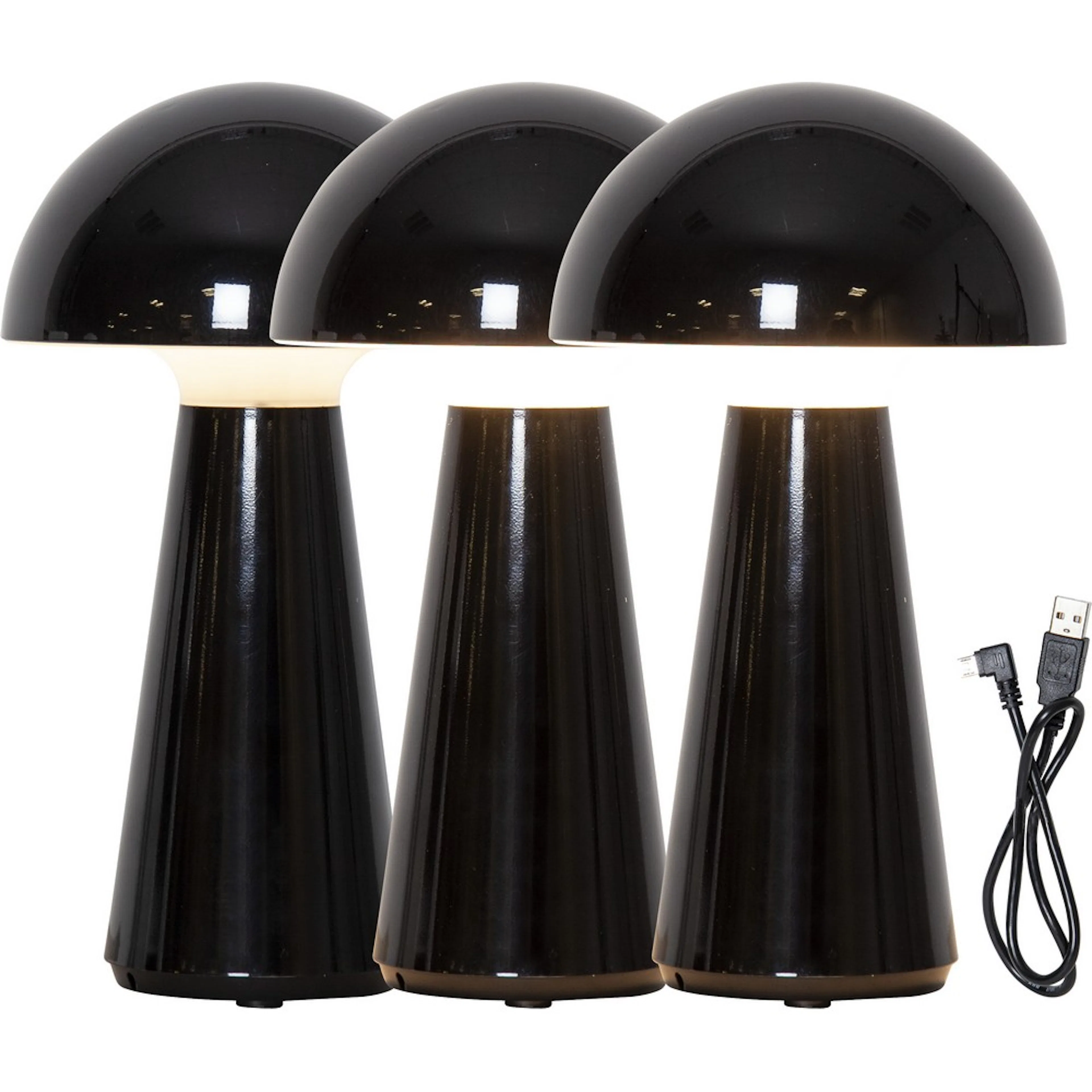 Bordslampa Mushroom Svart