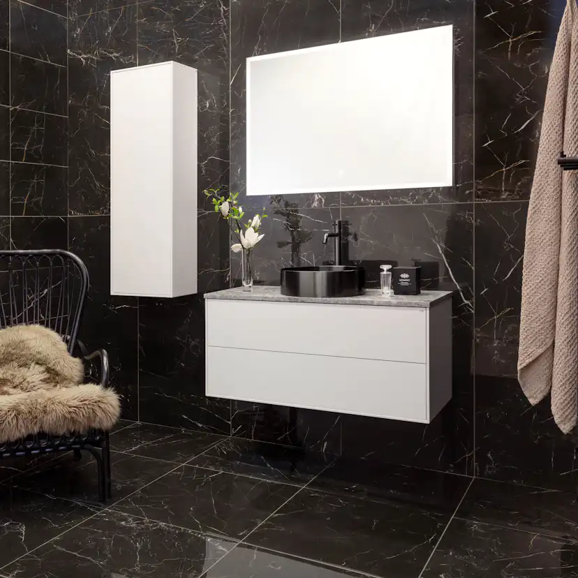 Klinker Ceramiche Keope Elements Lux Port Laurent Svart 30x60 cm