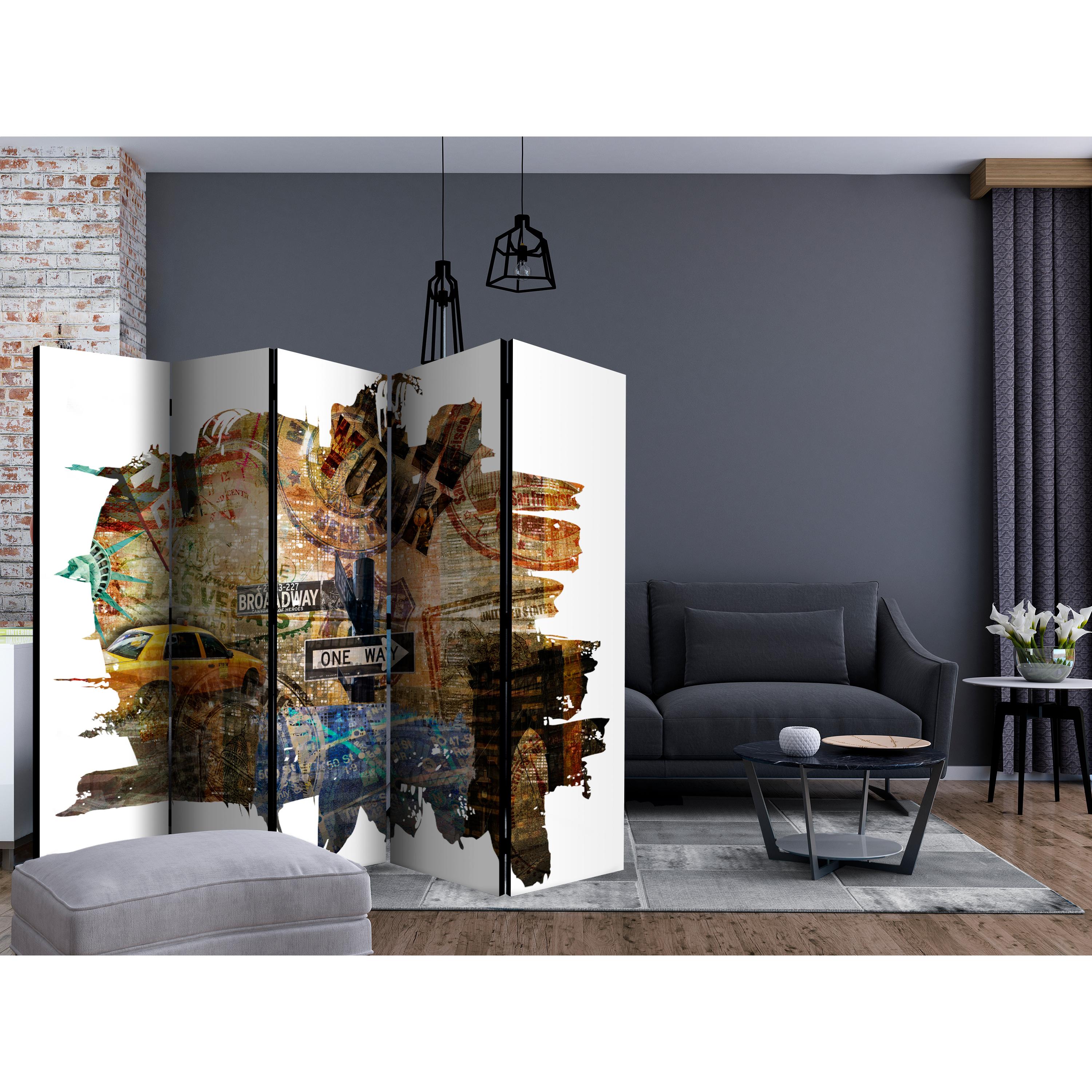 Rumsavdelare Arkiio New York Collage II 225x172 cm