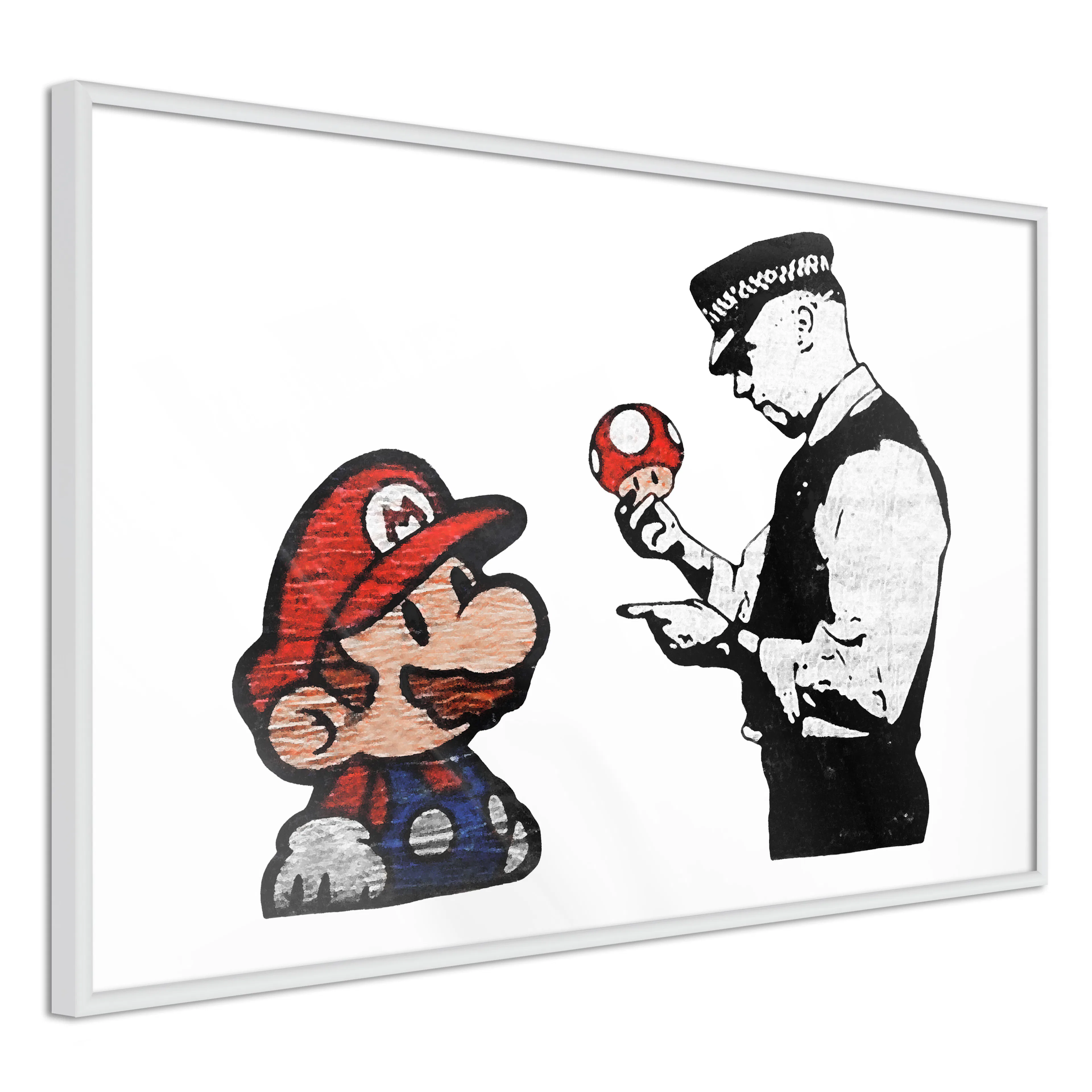 Poster Artgeist Affisch Banksy Mushroom Picker