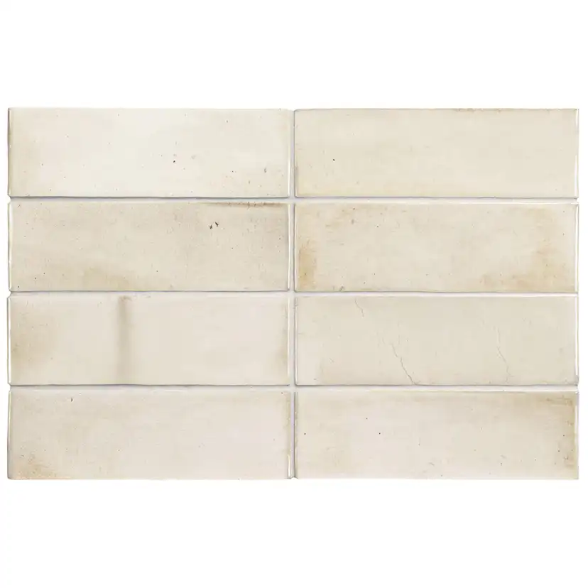 Kakel Lhådös Hanoi White 6,5x20 cm