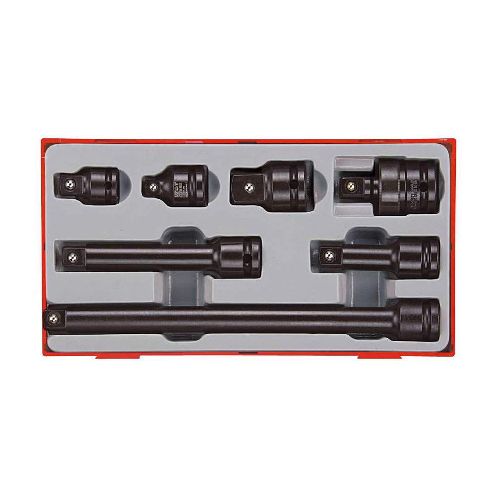 Krafthylsverktygssats 13 delar med 1/2 tum fyrkantsfäste Teng Tools TT9207A