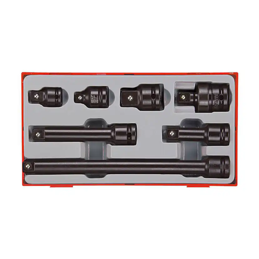 Krafthylsverktygssats 13 delar med 1/2 tum fyrkantsfäste Teng Tools TT9207A