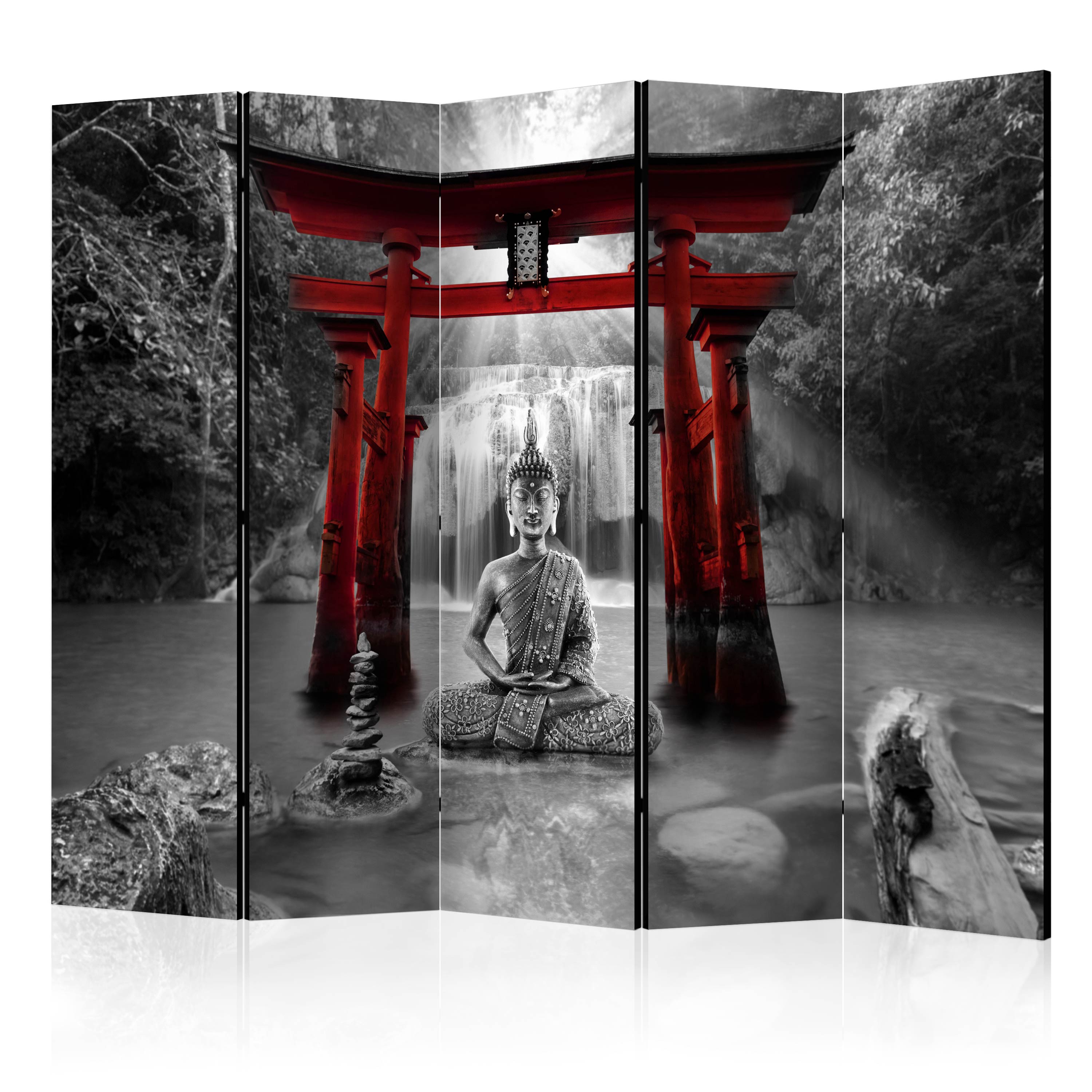 Rumsavdelare Arkiio Buddha Smile Red II 225x172 cm