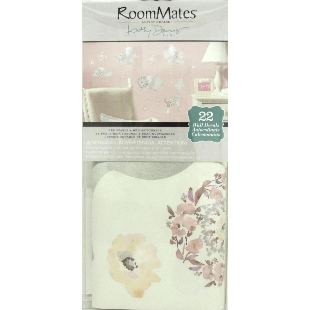 Väggdekor RoomMates Gray Baby Animals