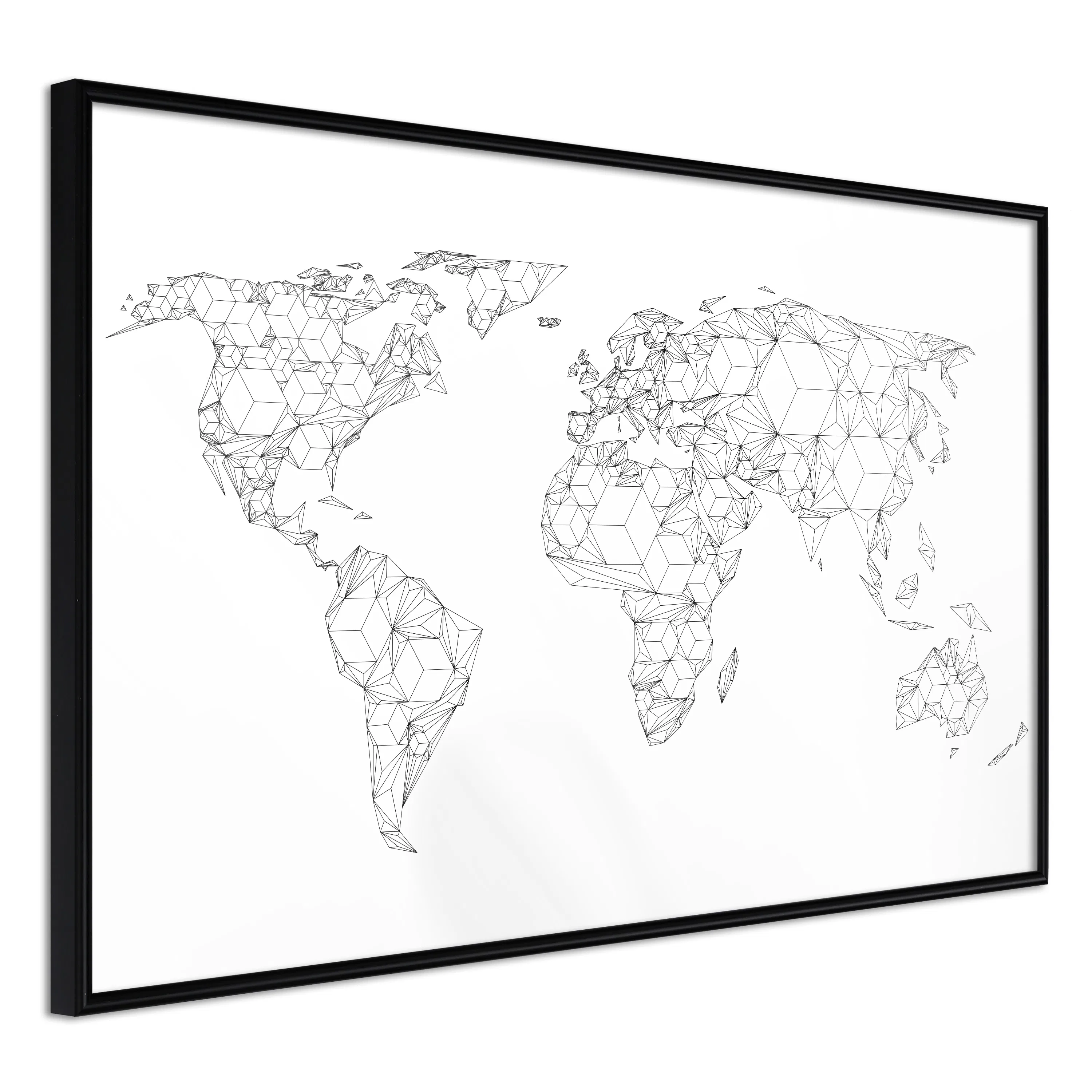 Poster Artgeist Affisch Geometric Map