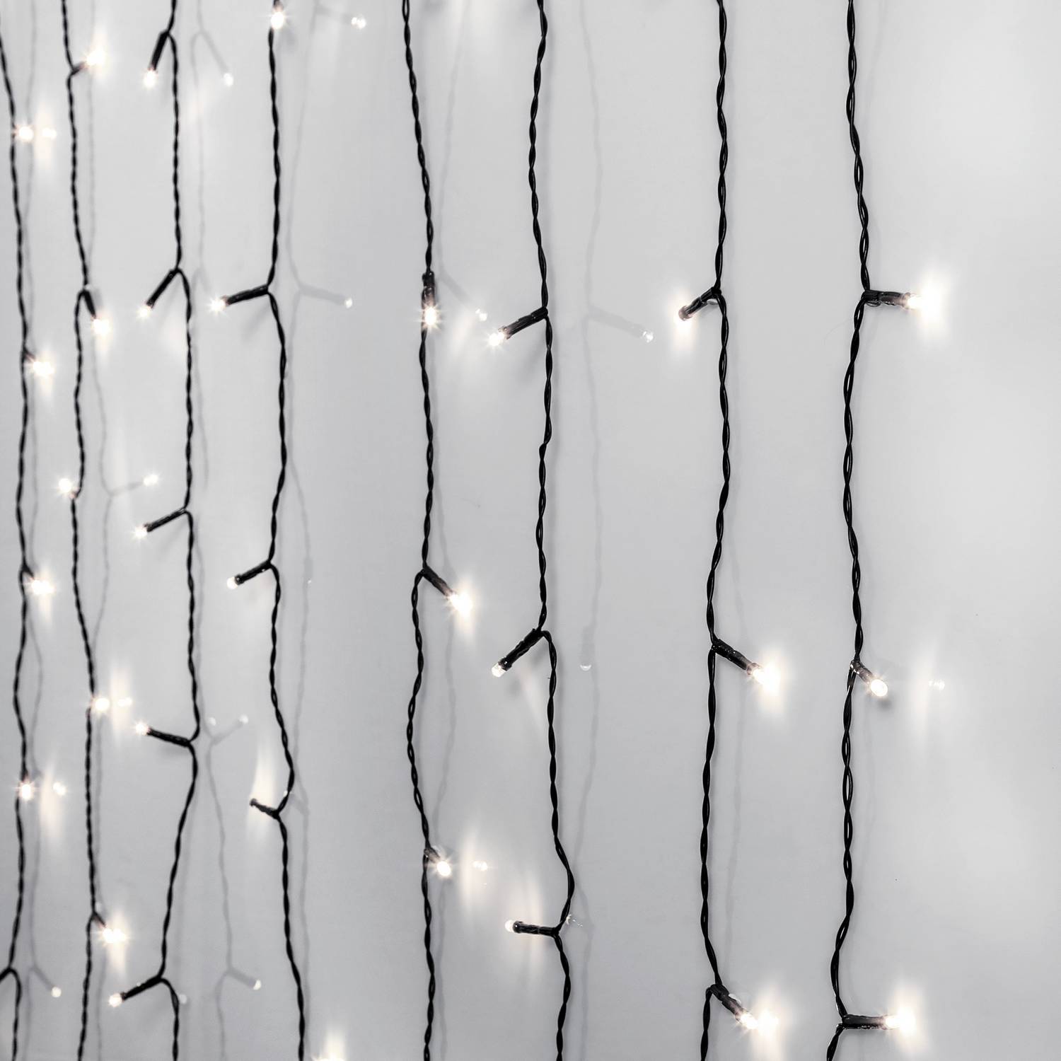 Ljusgardin Star Trading Crispy Ice White 80L