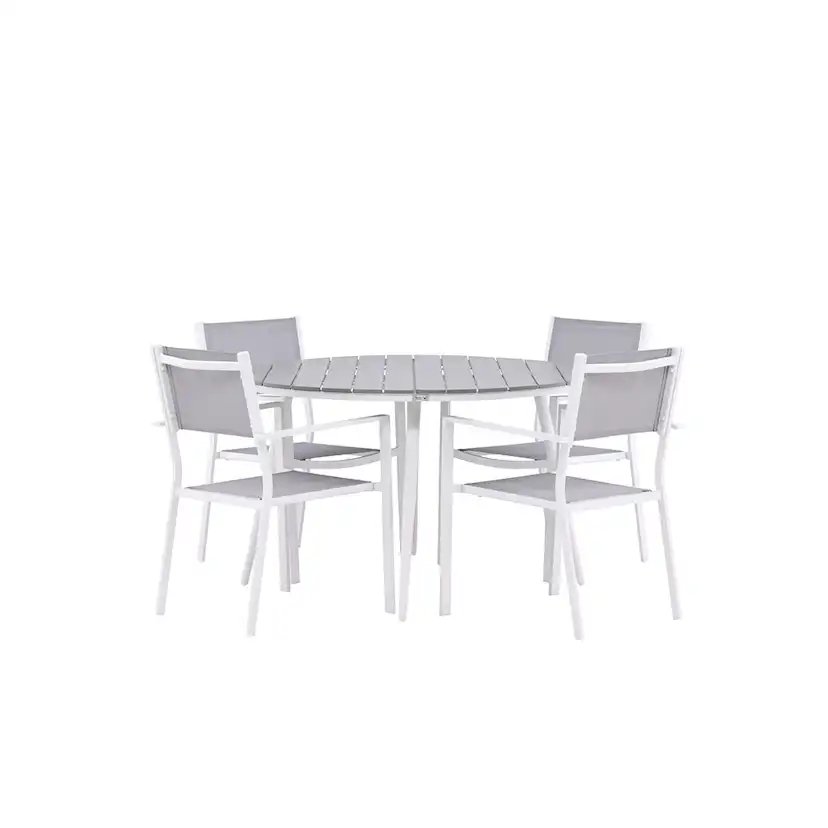 Matgrupp Venture Home Break Ø120 cm med 4 Copacabana Stolar