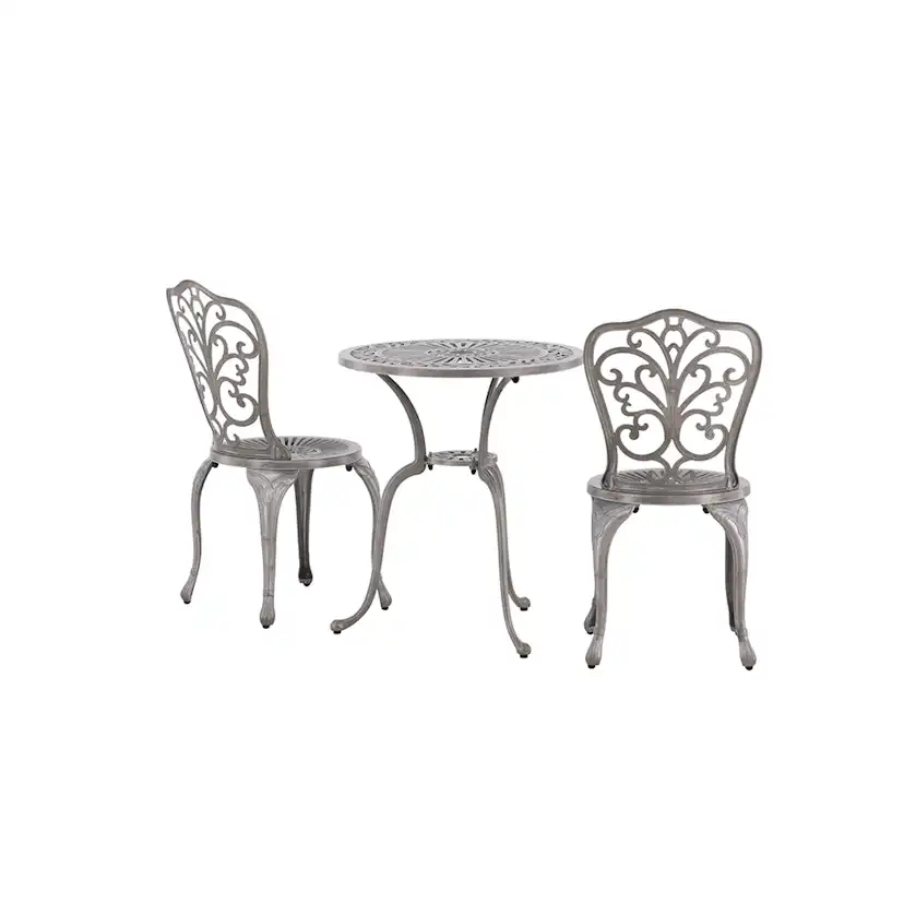 Cafégrupp Venture Home Nandin ø60 cm med 2 Stolar