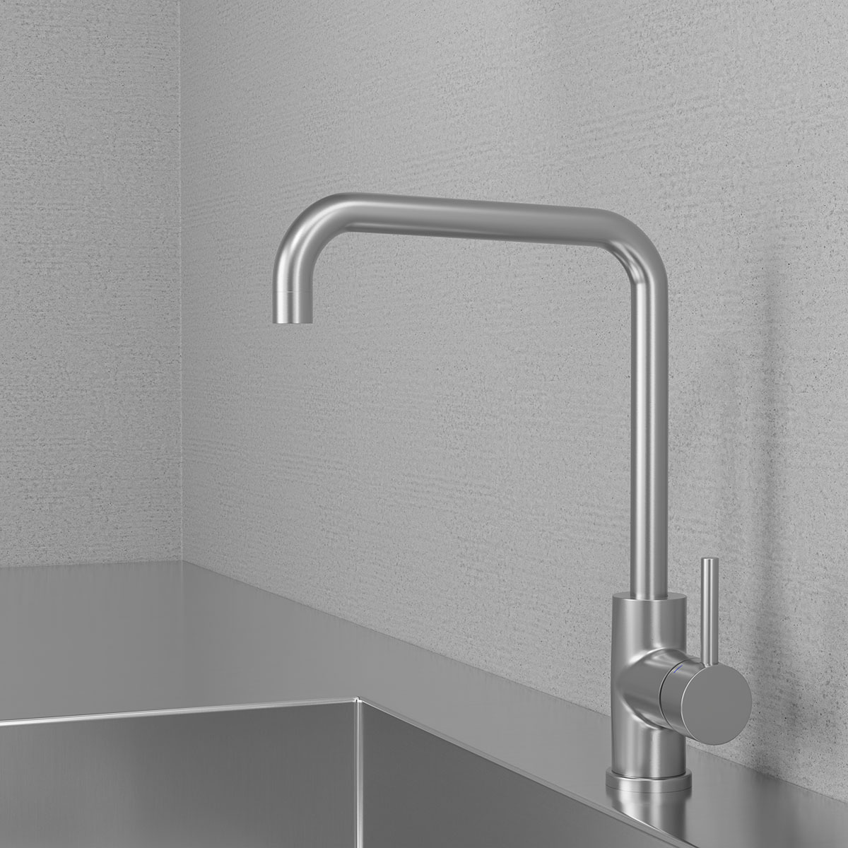 Köksblandare Scandtap Steel Square Rostfritt Stål