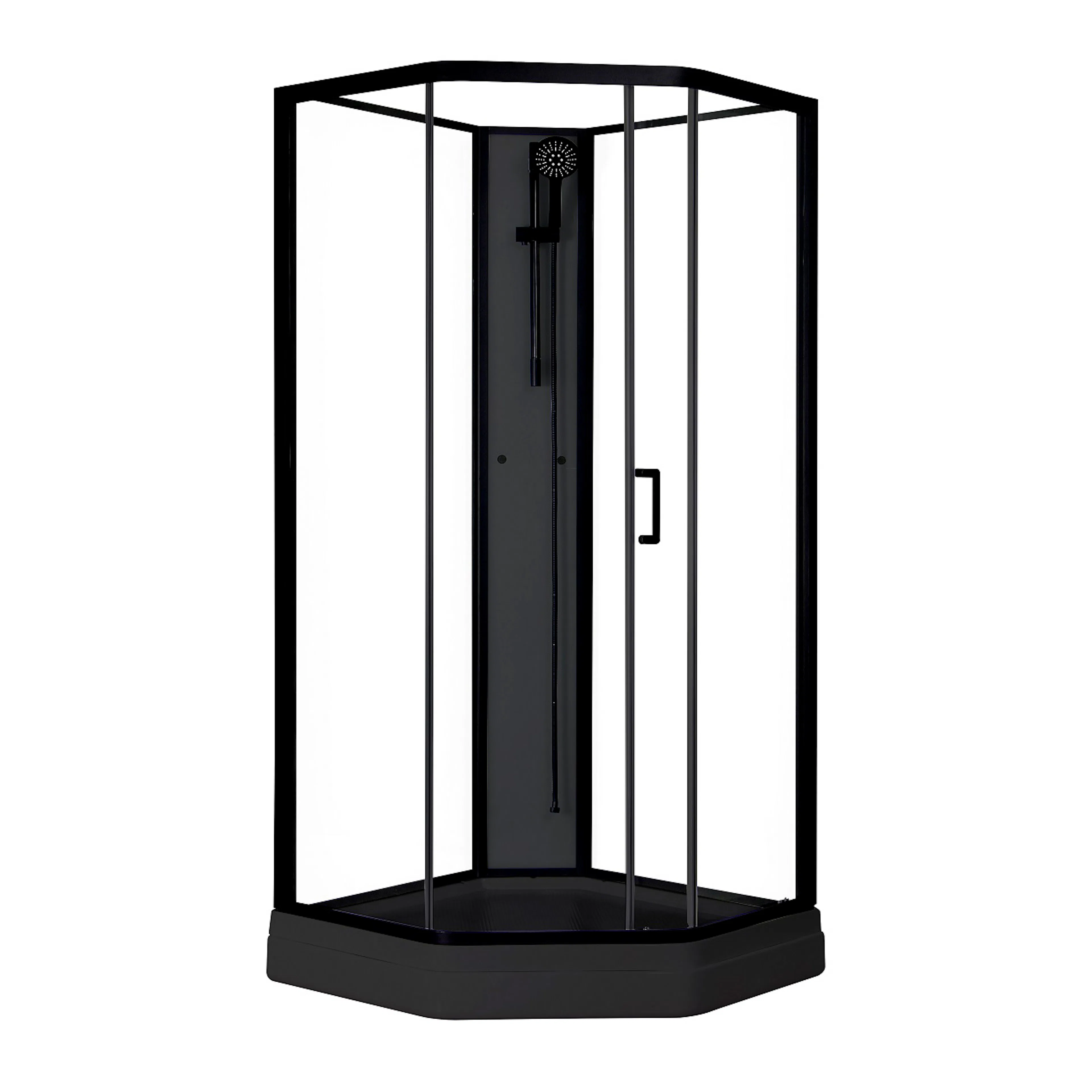 Duschkabin Elsa Black - 90 x 90 x 205 cm Svart