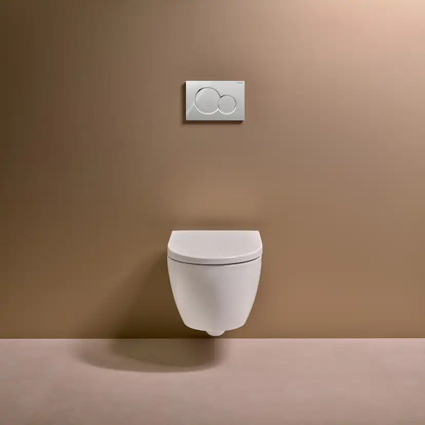 Toalettpaket Geberit iCon med WC-fixtur och Spolplatta