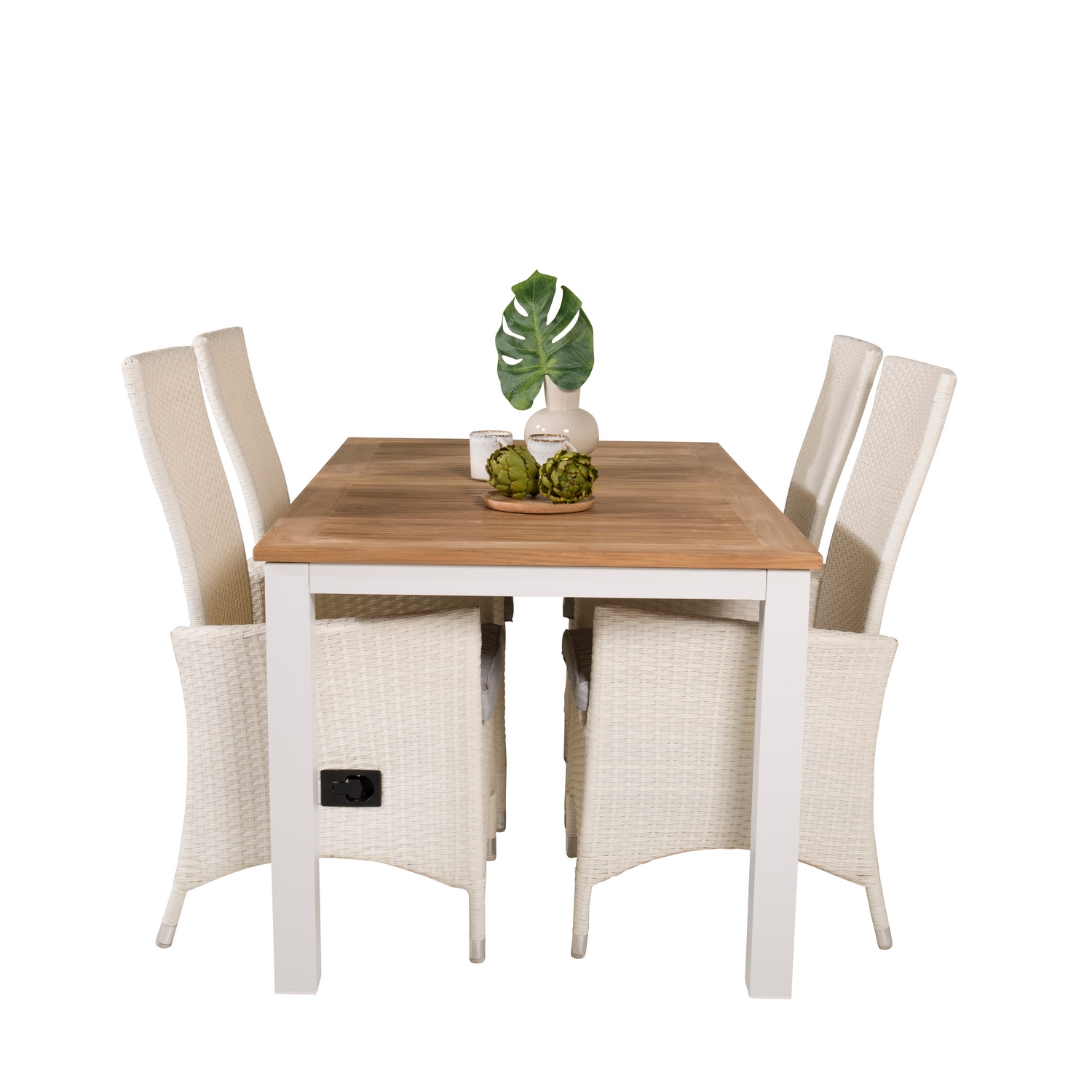 Matgrupp Venture Home Perla 152/210 med 4 Pishi Matstolar