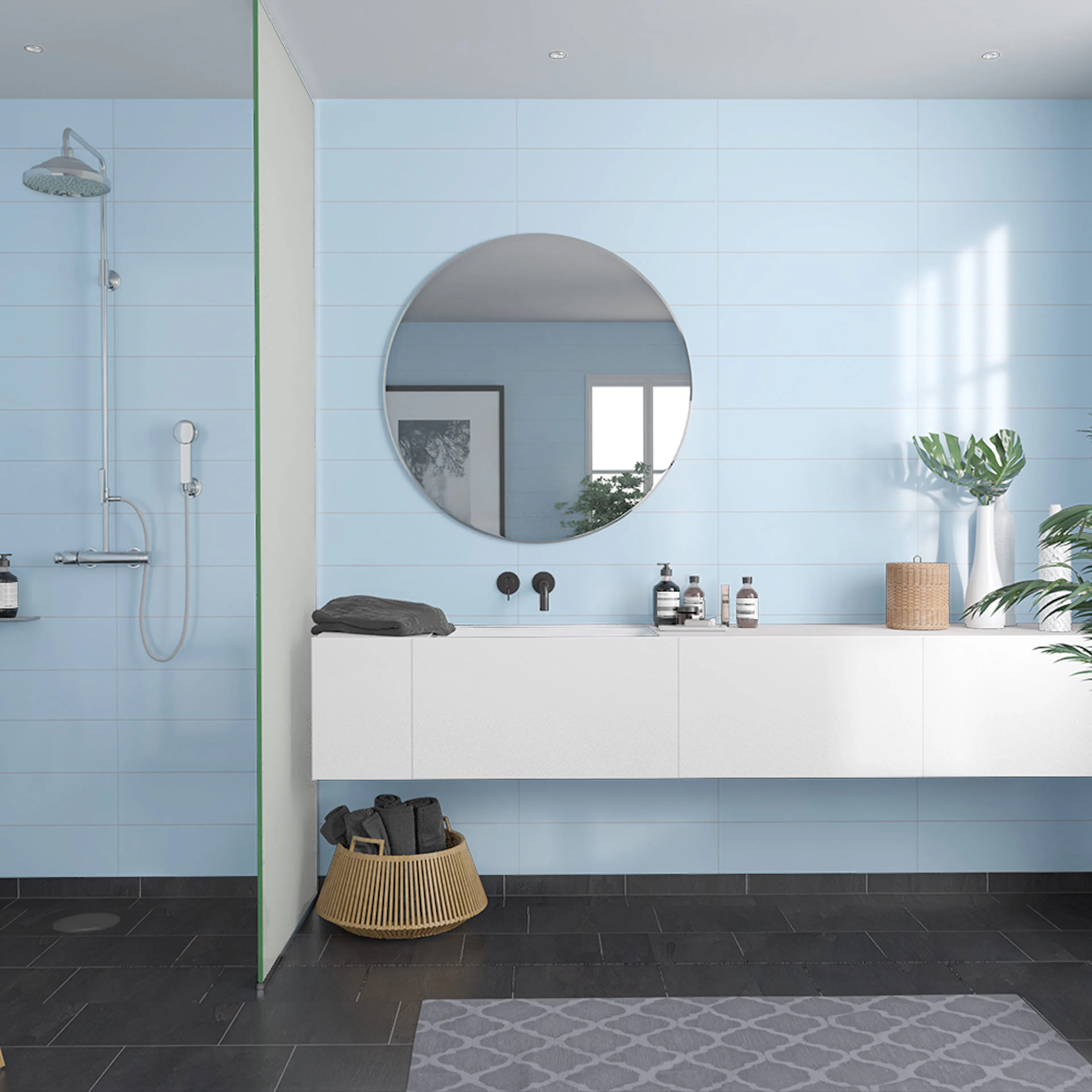 Våtrumsskiva Fibo Frozen Blue 5203-M6015 HG