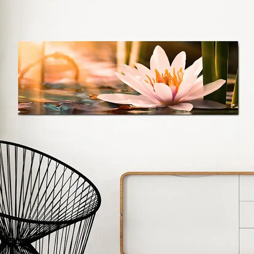 Tavla - Beautiful Lotus 150x50 150x50 cm