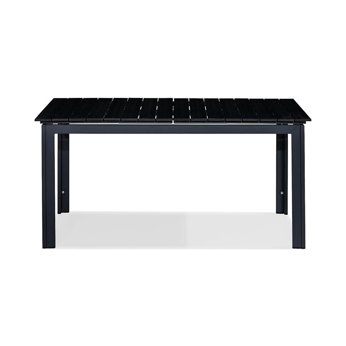 Trädgårdsbord Comfort Garden Tunis, Svart Förlängningsbart Utebord 90x160-220 cm i Aluminium/Aintwood