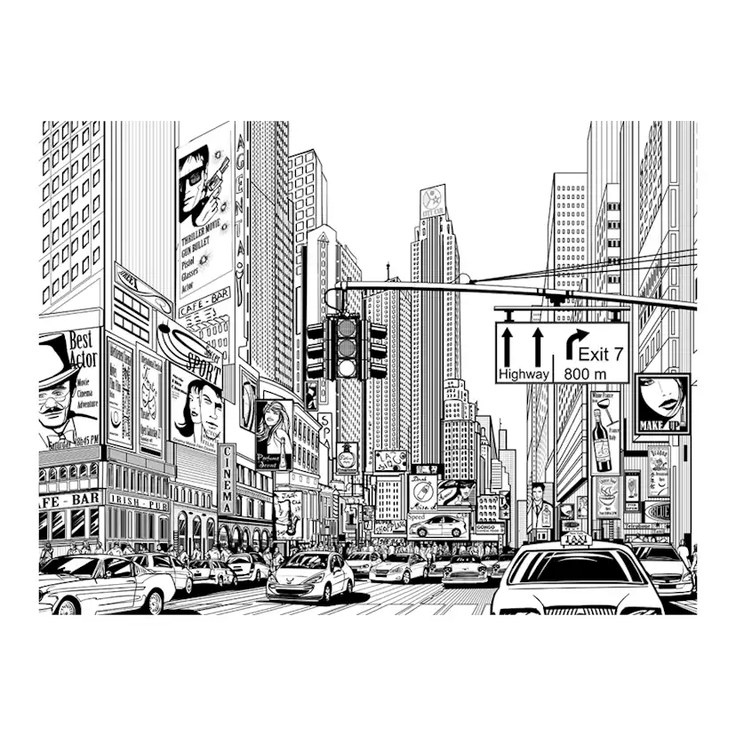 Fototapet Arkiio Street I New York City